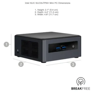 Intel NUC 8 Pro Kit NUC8v7PNH Core i7-8665U vPro Barebone Mini PC
