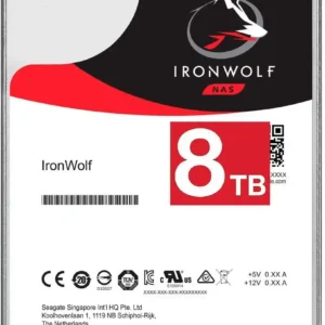 Seagate IronWolf ST8000VN002 - 8TB , 256mb Cache , 5400RPM