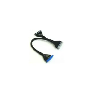 Vantec 45cm (18") Rounded ATA133 IDE Cable - Black, 2 Connectors